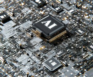 Computer chip that reads AI.