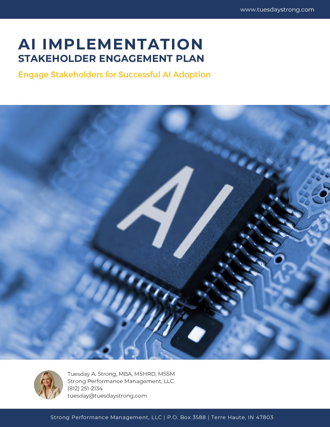 AI Implementation - Stakeholder Engagement Plan: Guide and Template